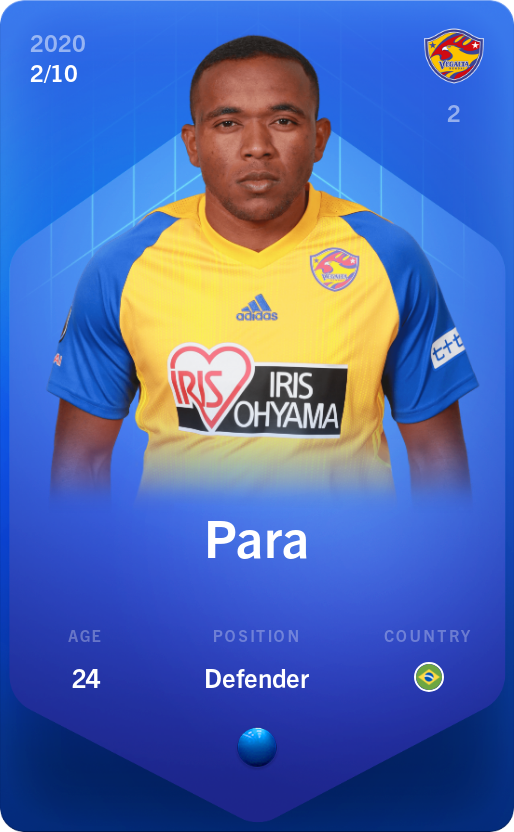 Sorare - Sorare Official - Para 2020-21 • Super Rare 2/10 - NFT # 85101098099867798290520615997667233021613715005274335219238476631352417052776