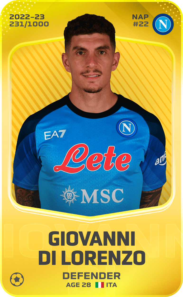 Giovanni Di Lorenzo 2022-23 • Limited 231/1000