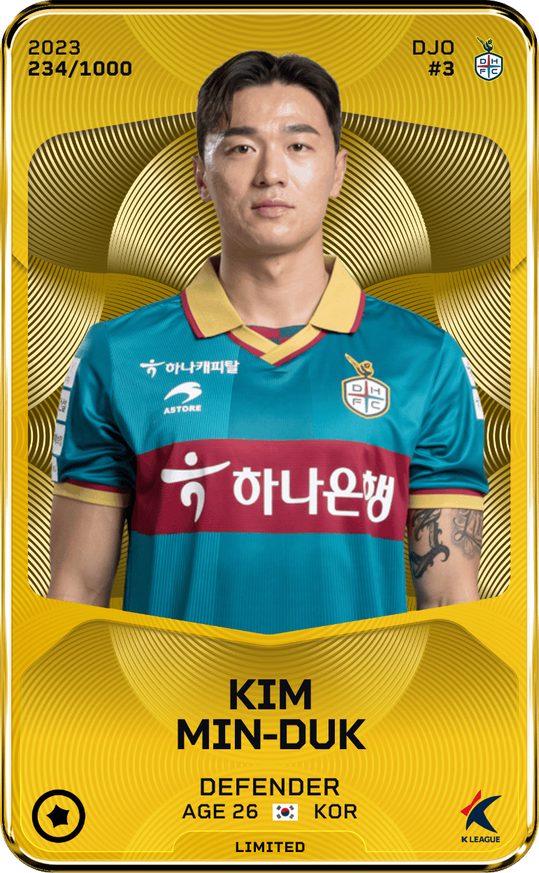 Kim Min-Duk 2023-24 • Limited 234/1000