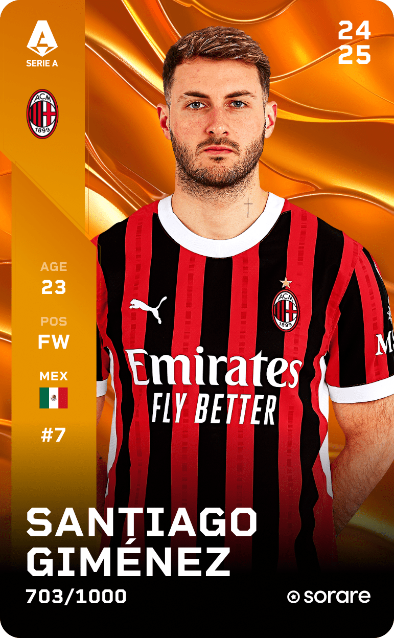 Santiago Giménez 2024-25 • Limited 703/1000