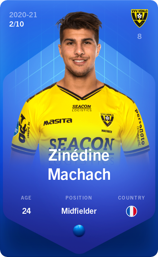 Sorare - Sorare Official - Zinédine Machach 2020-21 • Super Rare 2/10 - NFT # 48268741831537058105727548241133593507724082799400676572615824777228229229815