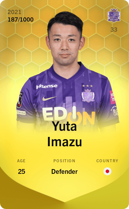 Yuta Imazu 2021-22 • Limited 187/1000