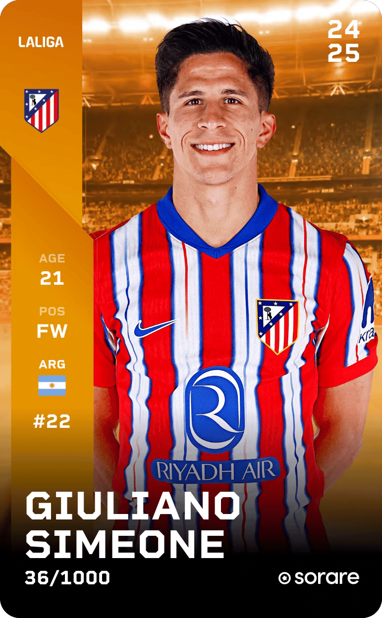 Giuliano Simeone 2024-25 • Limited 36/1000