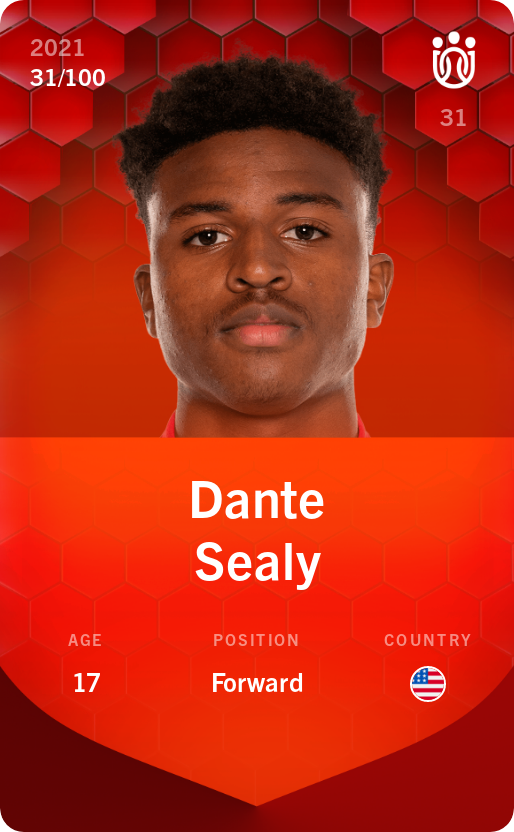 Sorare - Sorare Official - Dante Sealy 2021-22 • Rare 31/100 - NFT # 32773171315776736743496460304488763505842900174719840574533509043199943838079