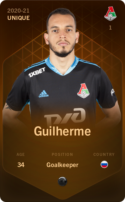 Sorare - Sorare Official - Guilherme 2020-21 • Unique - NFT # 87678299754379969787092877807643282443195788357937649343727326427280968308238