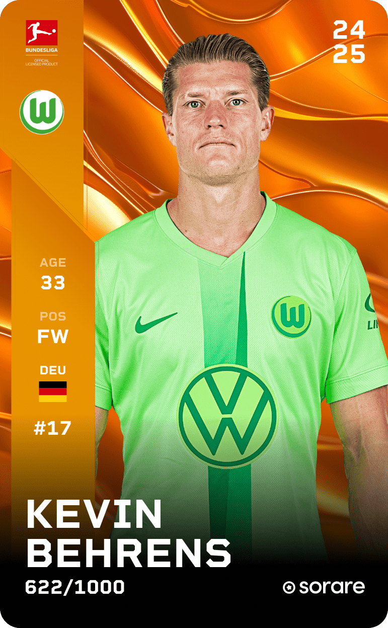 Kevin Behrens 2024-25 • Limited 622/1000