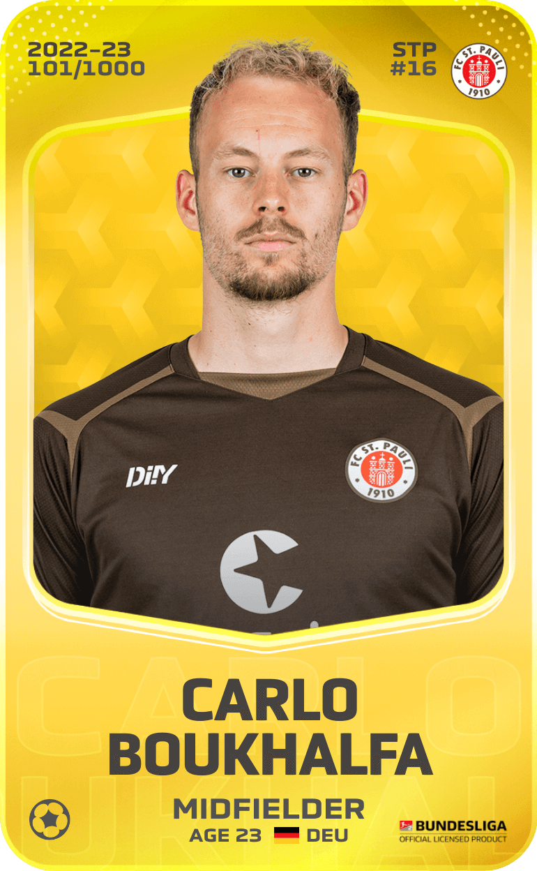 Carlo Boukhalfa 2022-23 • Limited 101/1000