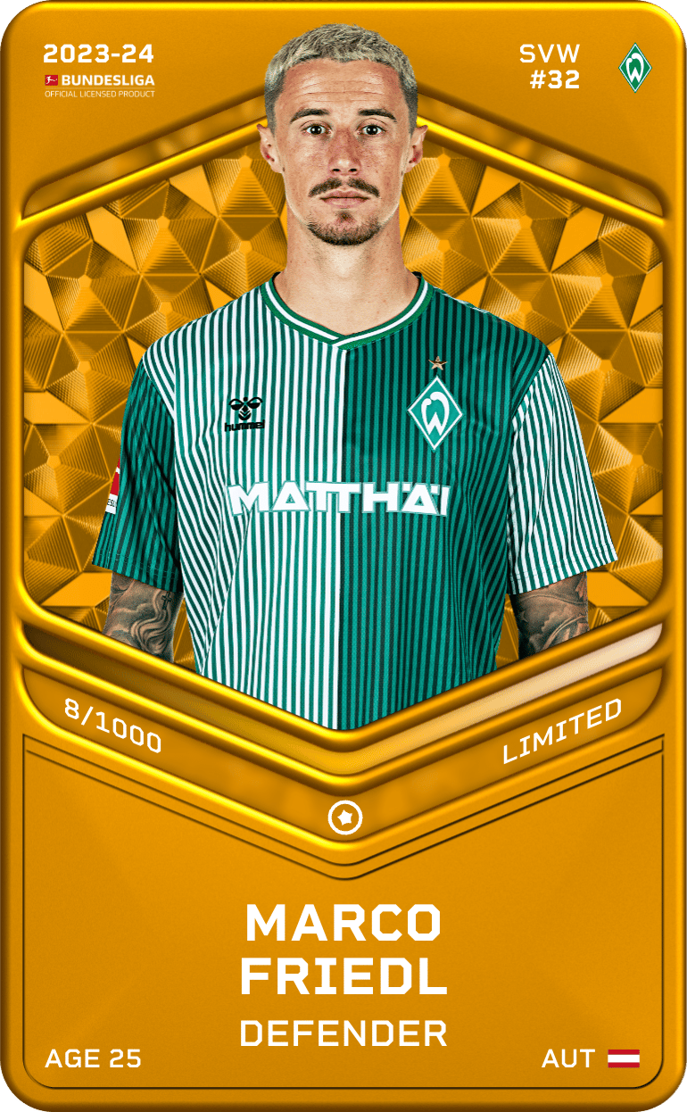 Marco Friedl 2023-24 • Limited 8/1000