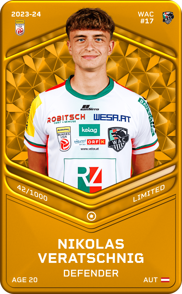 Nikolas Veratschnig 2023-24 • Limited 42/1000
