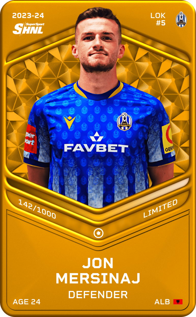 Jon Mersinaj 2023-24 • Limited 142/1000