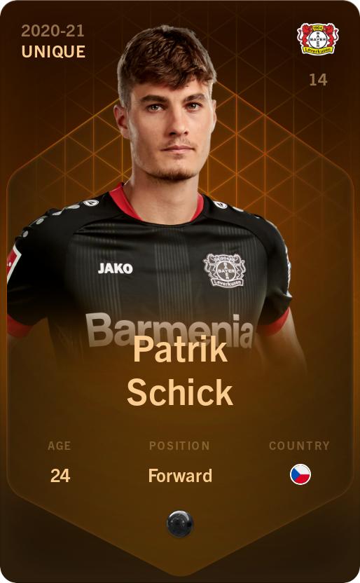 Sorare - Sorare Official - Patrik Schick 2020-21 • Unique - NFT # 82278825001864840622936287964021322376526329413812161544826114150098924681473