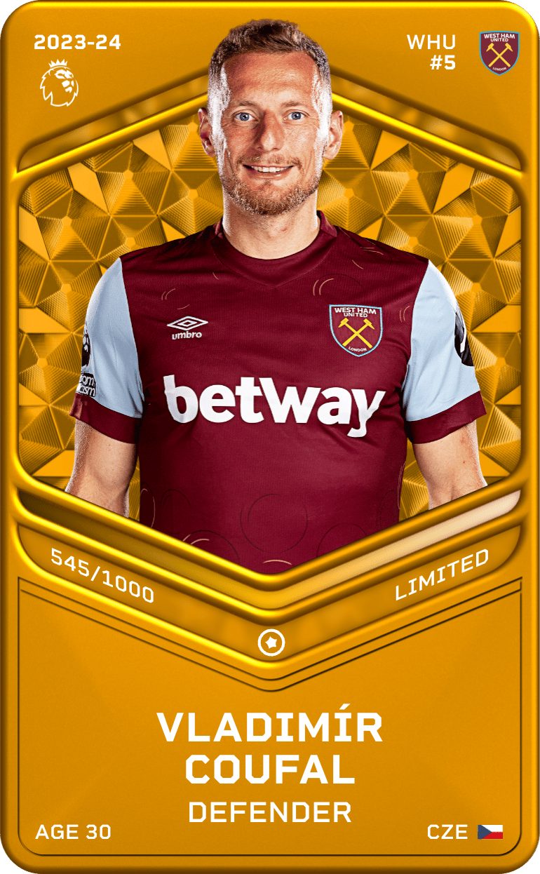 Vladimír Coufal 2023-24 • Limited 545/1000
