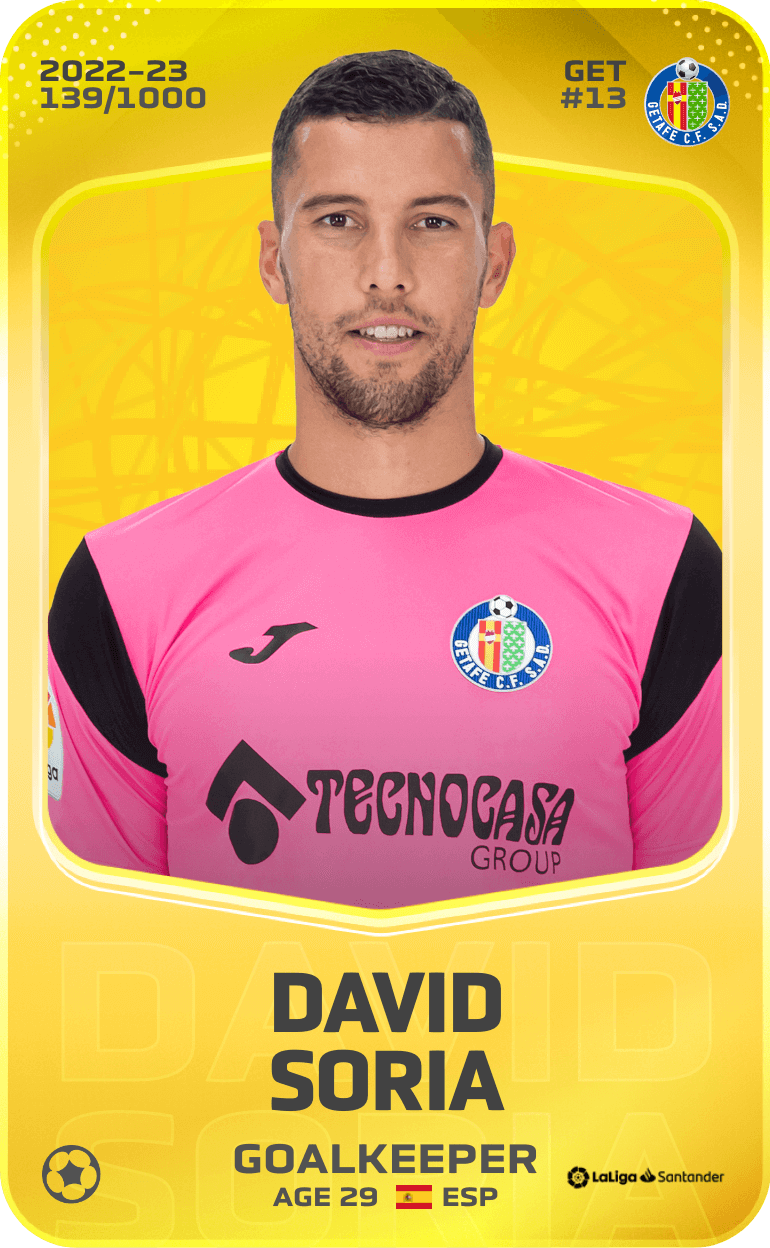 David Soria 2022-23 • Limited 139/1000