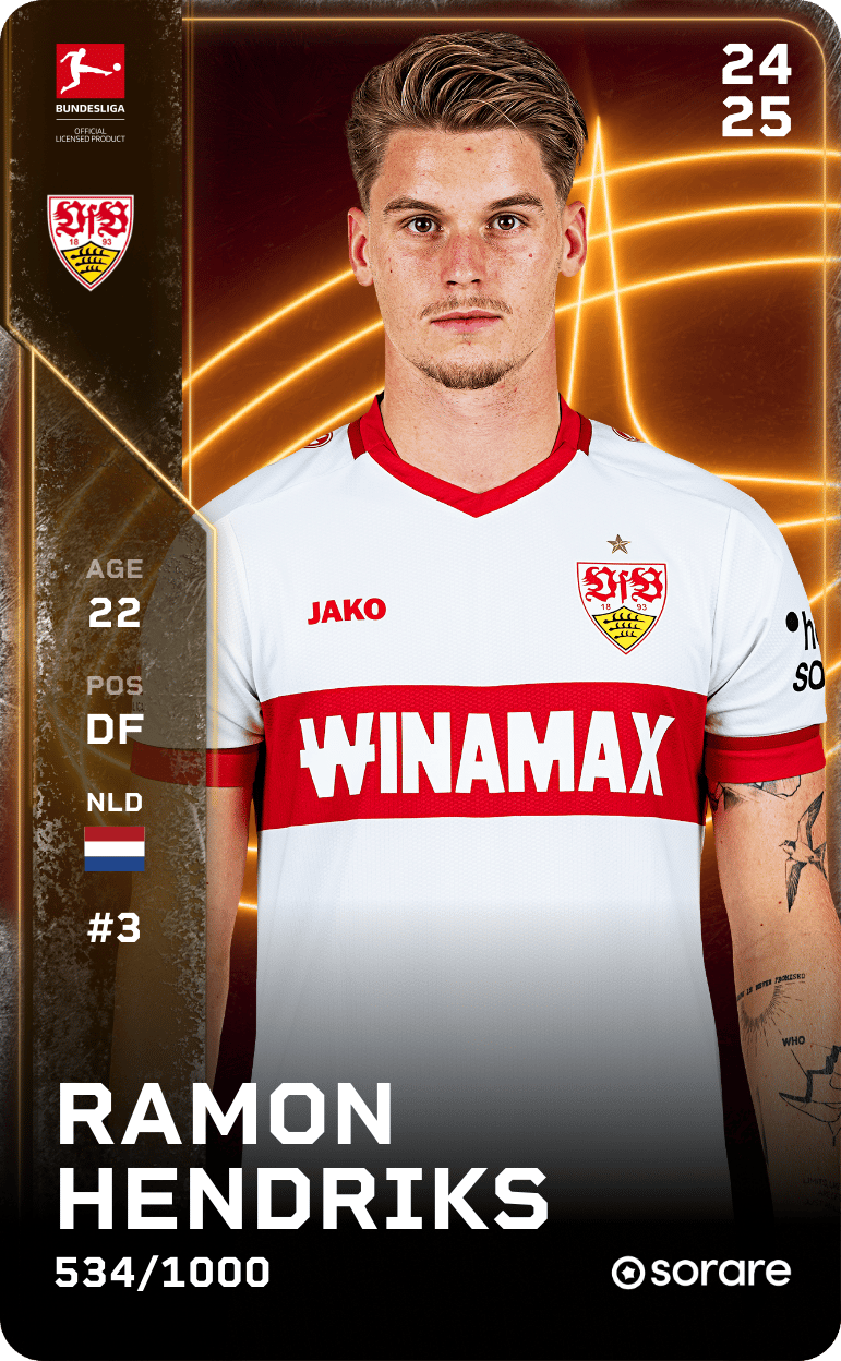 Ramon Hendriks 2024-25 • Limited 534/1000