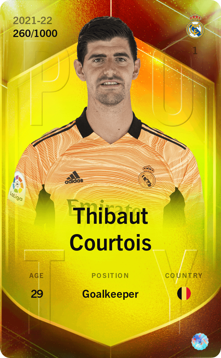 Thibaut Courtois 2021-22 • Limited 260/1000