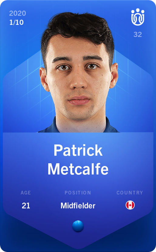 Sorare - Sorare Official - Patrick Metcalfe 2020-21 • Super Rare 1/10 - NFT # 21864838137113603489092470048969070297149795469212875700900013739918550339959