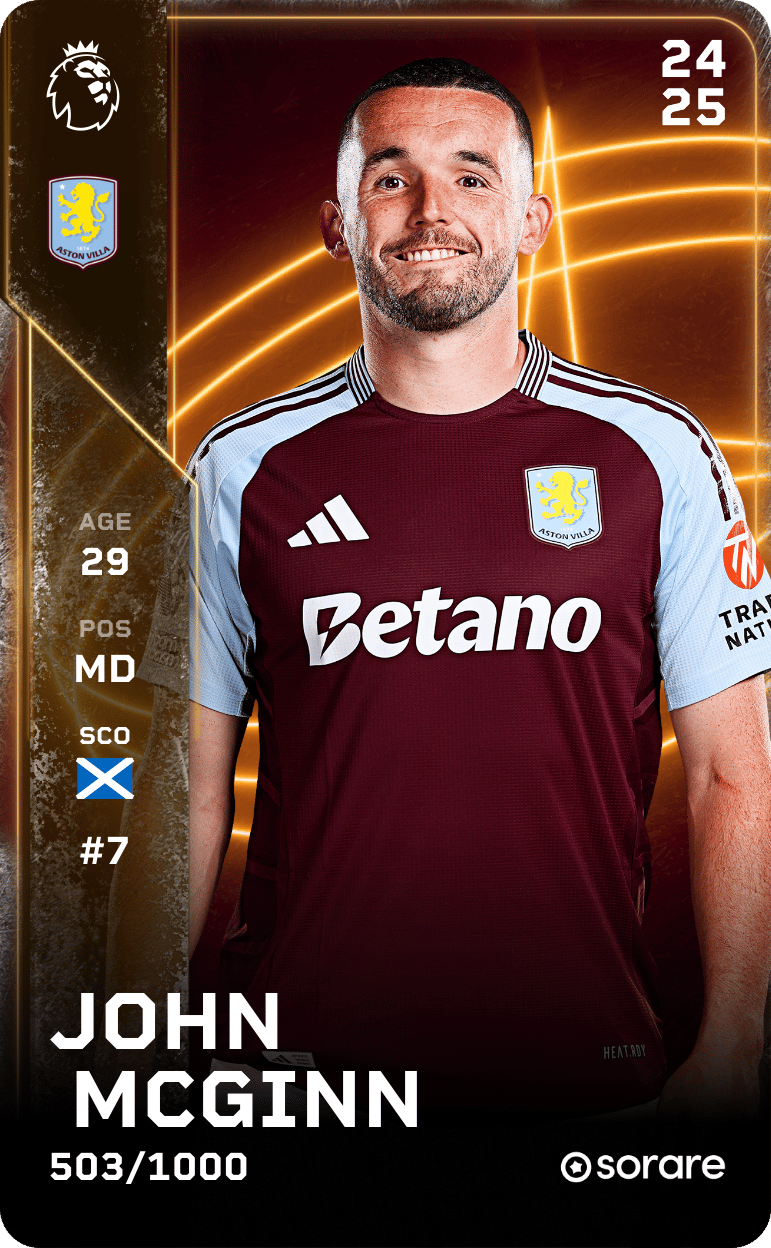 John  McGinn 2024-25 • Limited 503/1000