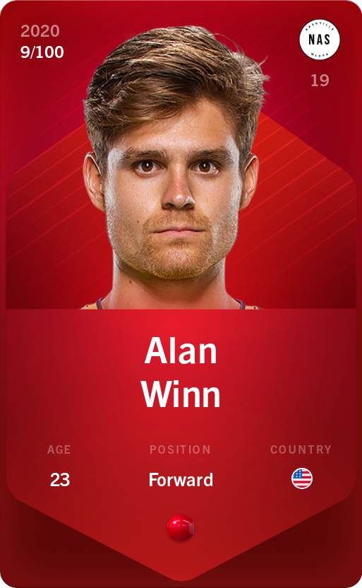 Sorare - Sorare Official - Alan Winn 2020-21 • Rare 9/100 - NFT # 66162520729256304254478882876097876173917353829436202048999716327009155335006