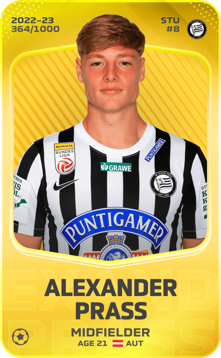 Alexander Prass 2022-23 • Limited 364/1000