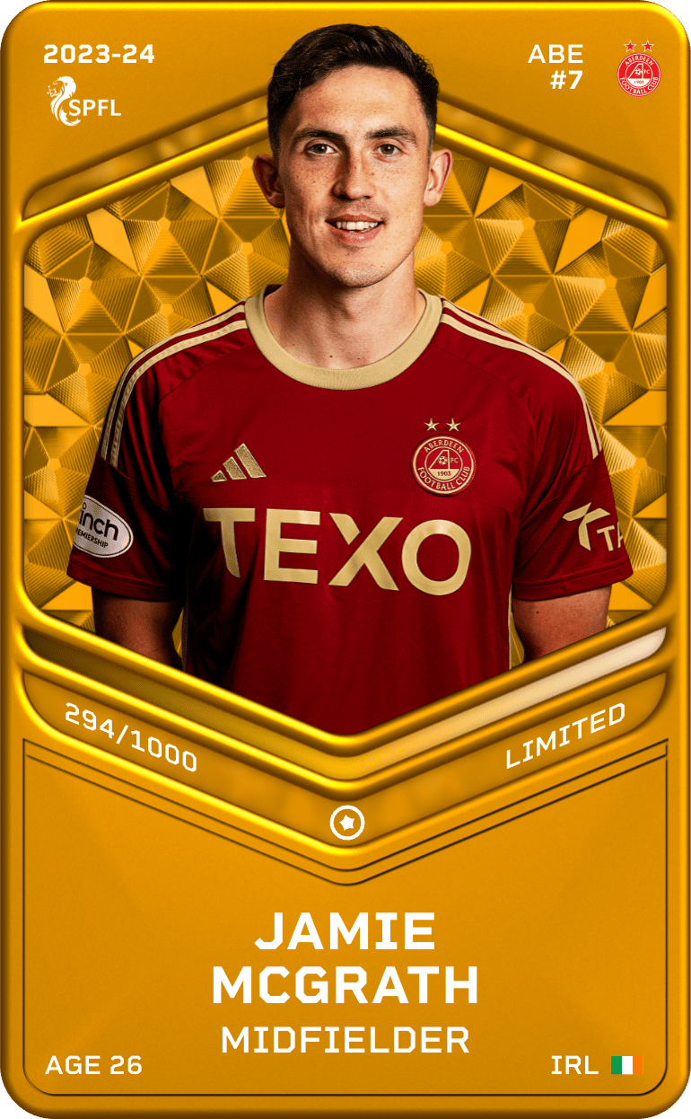 Jamie McGrath 2023-24 • Limited 294/1000
