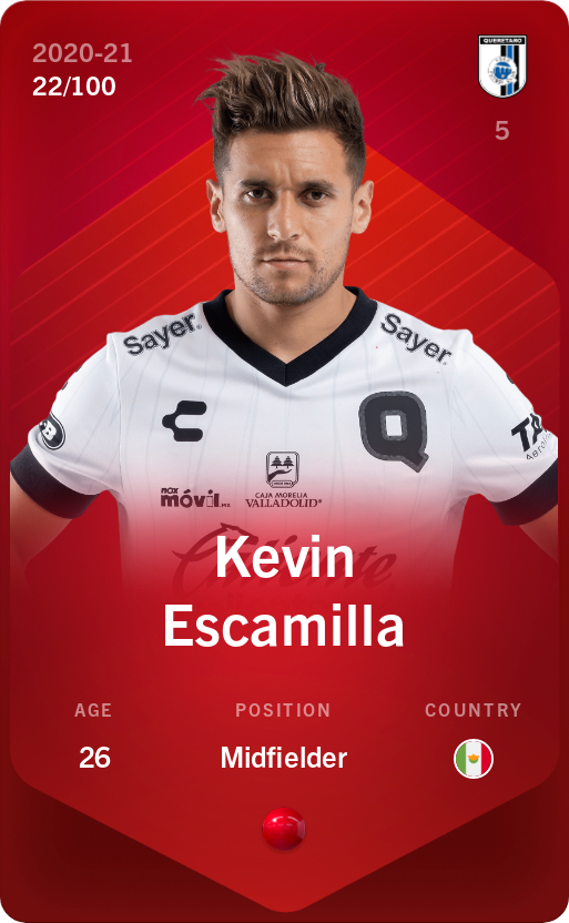 Sorare - Sorare Official - Kevin Escamilla 2020-21 • Rare 22/100 - NFT # 63743249629460123866171402036013915341505054729473219628496746527189024645281