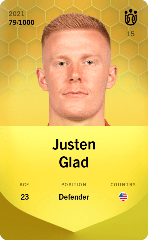 Justen Glad 2021-22 • Limited 79/1000