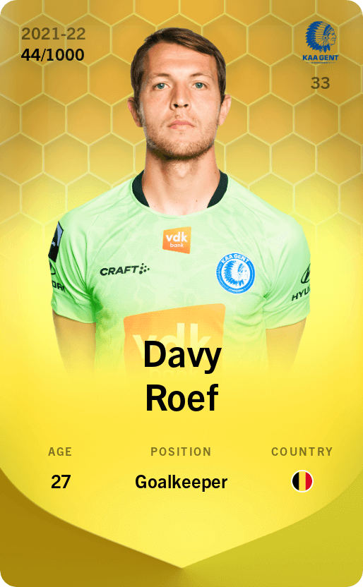 Davy Roef 2021-22 • Limited 44/1000