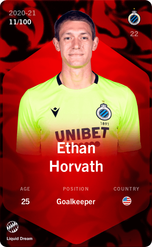 Ethan Horvath 2020 21 Rare 11 100