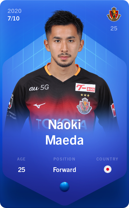 Sorare - Sorare Official - Naoki Maeda 2020-21 • Super Rare 7/10 - NFT # 109704235628703626463071390824847684236110510852803578225865668369941519658035