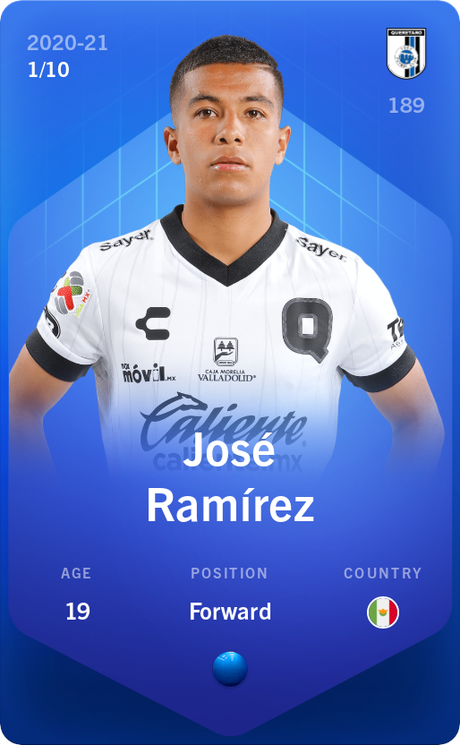 Sorare - Sorare Official - José Ramírez 2020-21 • Super Rare 1/10 - NFT # 52597577035925338085729099113742017888933419578182382781540564819552688035594