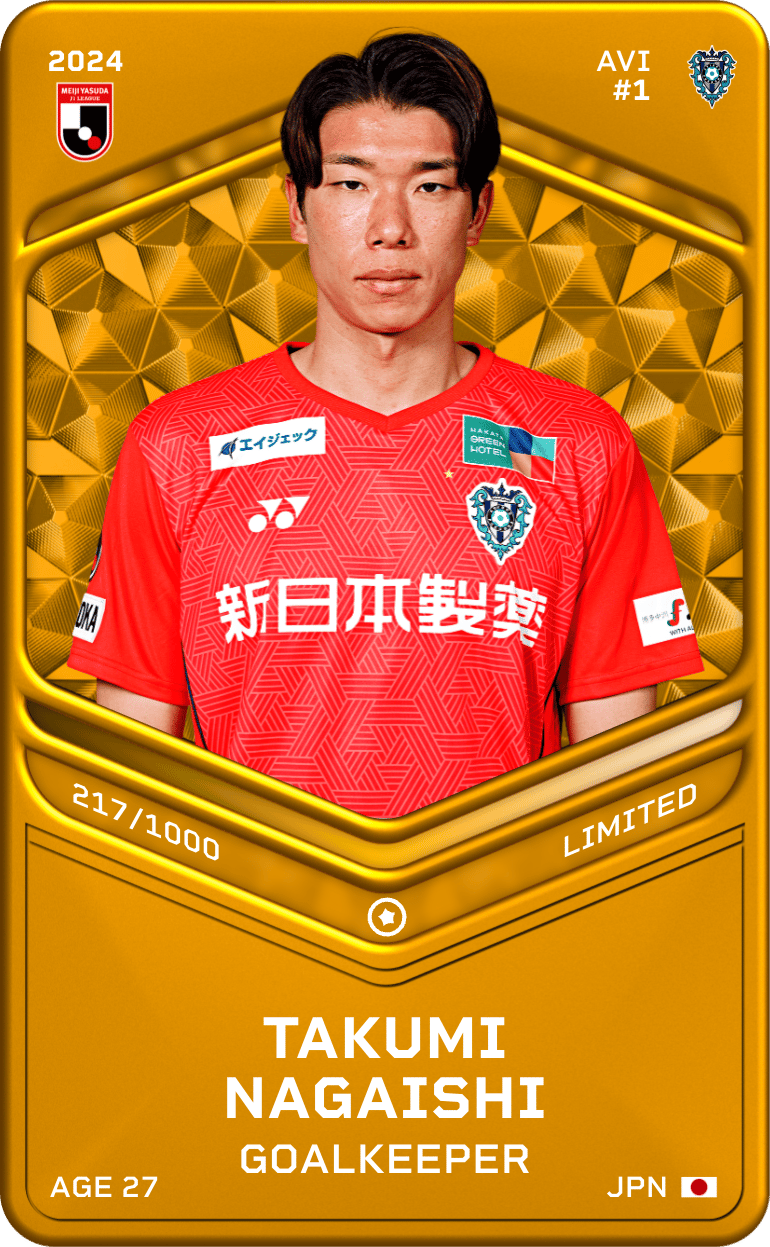 Takumi Nagaishi 2024-25 • Limited 217/1000
