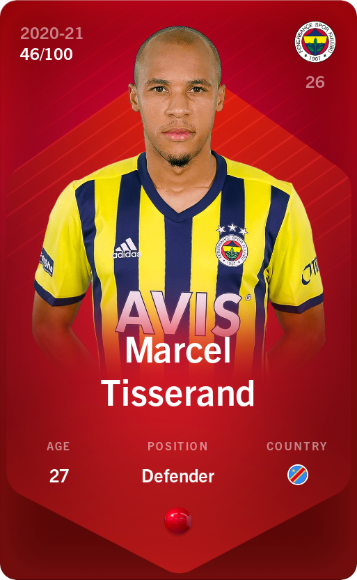 Sorare - Sorare Official - Marcel Tisserand 2020-21 • Rare 46/100 - NFT # 111785841962571902891689571619192126321717844786244610369755822411735396677720