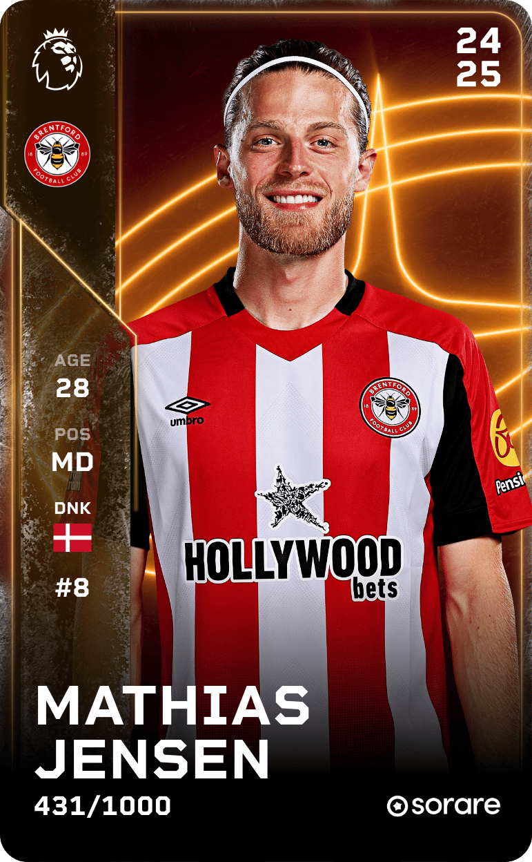 Mathias Jensen 2024-25 • Limited 431/1000