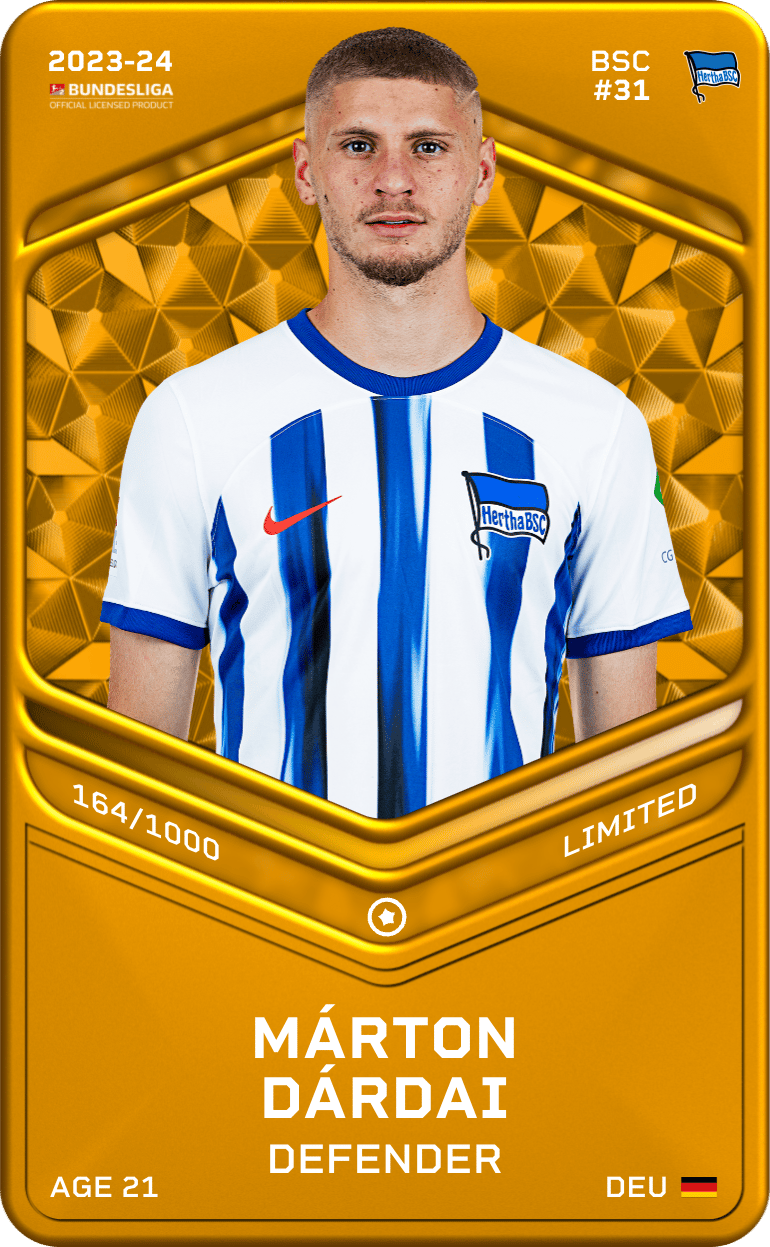 Márton Dárdai 2023-24 • Limited 164/1000