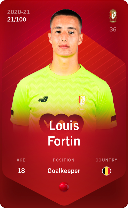 Sorare - Sorare Official - Louis Fortin 2020-21 • Rare 21/100 - NFT # 106639274279140519069175544419907060835793680363556354472282646476666072769227
