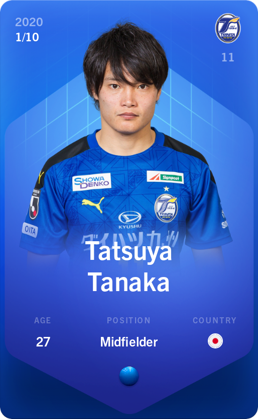 Sorare - Sorare Official - Tatsuya Tanaka 2020-21 • Super Rare 1/10 - NFT # 69337072147659029775057465447405544823111692414655239139399841766347260332903