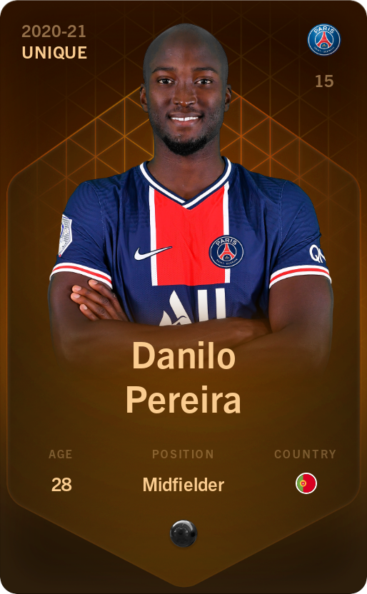 Sorare - Sorare Official - Danilo Pereira 2020-21 • Unique - NFT # 104679657124544066584664394474981953241636506778328705728587551655436183989000