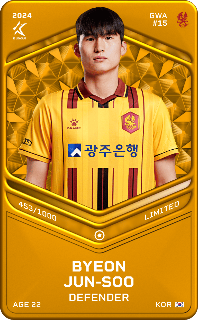 Byeon Jun-Soo 2024-25 • Limited 453/1000
