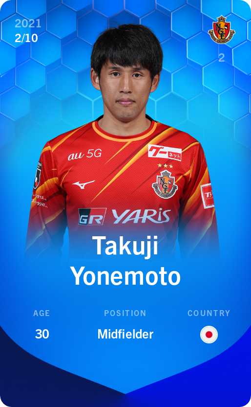 Sorare - Sorare Official - Takuji Yonemoto 2021-22 • Super Rare 2/10 - NFT # 29839005779089628620454076746061021104058029073432179622993128581150139057722