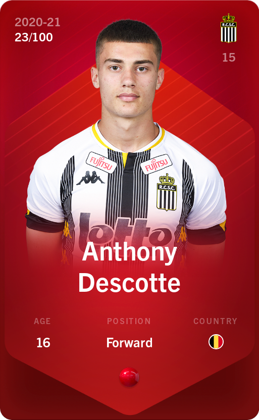 Sorare - Sorare Official - Anthony Descotte 2020-21 • Rare 23/100 - NFT # 8898569944858835964902323161490805018451721644973674255626171025974378414858