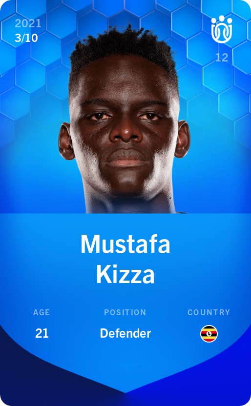 Sorare - Sorare Official - Mustafa Kizza 2021-22 • Super Rare 3/10 - NFT # 71916484438537668177231465751396953331761297565149324716650755365797219633531