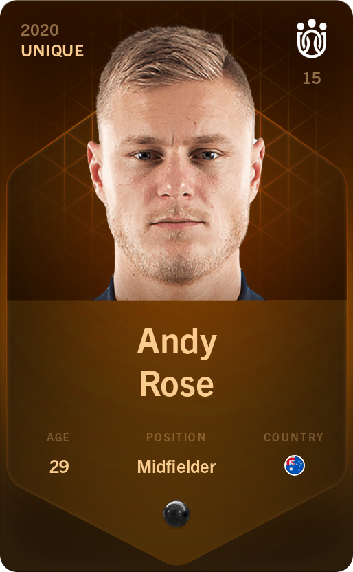 Sorare - Sorare Official - Andy Rose 2020-21 • Unique - NFT # 3370773651428934987607854151360292549665846198345826131127784300114219365202