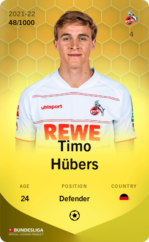 Timo Hübers 2021-22 • Limited 48/1000