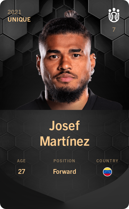 Sorare - Sorare Official - Josef Martínez 2021-22 • Unique - NFT # 107089168764474602103159907085386128149942663985907188463724938758528724922742
