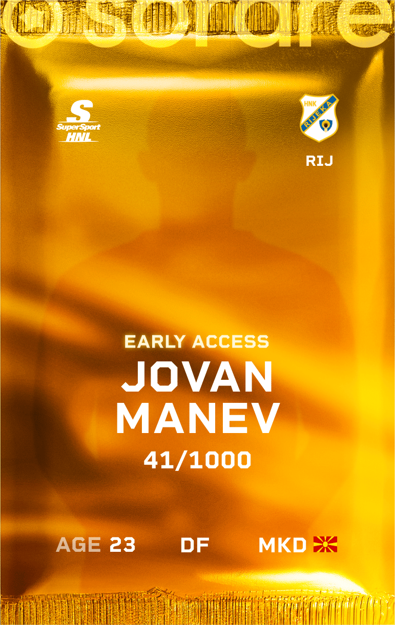 Jovan Manev 2024-25 • Limited 41/1000