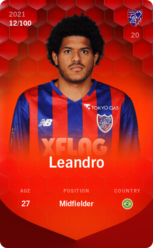 Sorare - Sorare Official - Leandro 2021-22 • Rare 12/100 - NFT # 3324712475042154235876589248536758370103662518668757325109315743646765681272