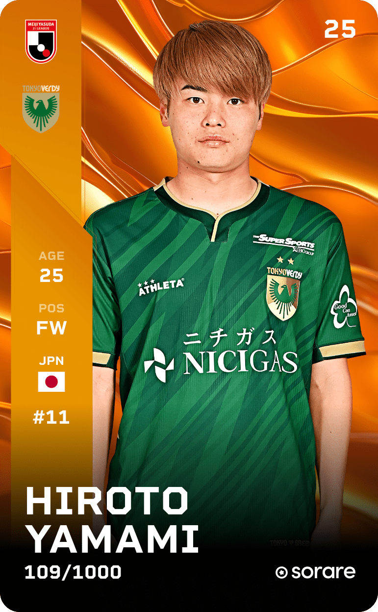 Hiroto Yamami 2025-26 • Limited 109/1000