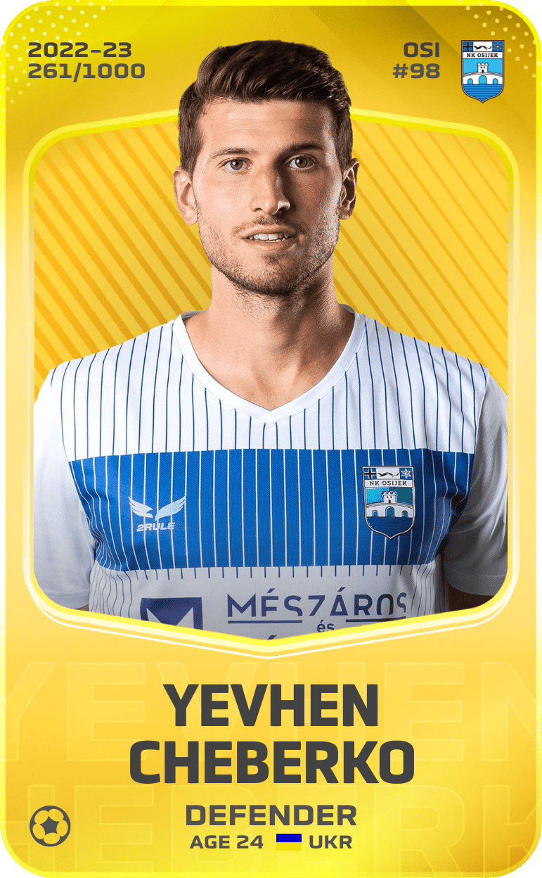 Yevhen Cheberko 2022-23 • Limited 261/1000