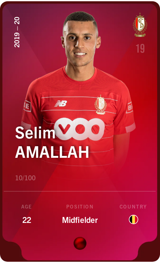Sorare - Sorare Official - Selim Amallah 2019-20 • Rare 10/100 - NFT # 16965361912045355365752753131307906250299148124904537923153533201015385650547