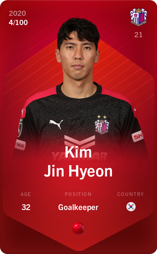 Sorare - Sorare Official - Kim Jin Hyeon 2020-21 • Rare 4/100 - NFT # 31215034288535292508716915266250425931413553140612947624453147640221158137589